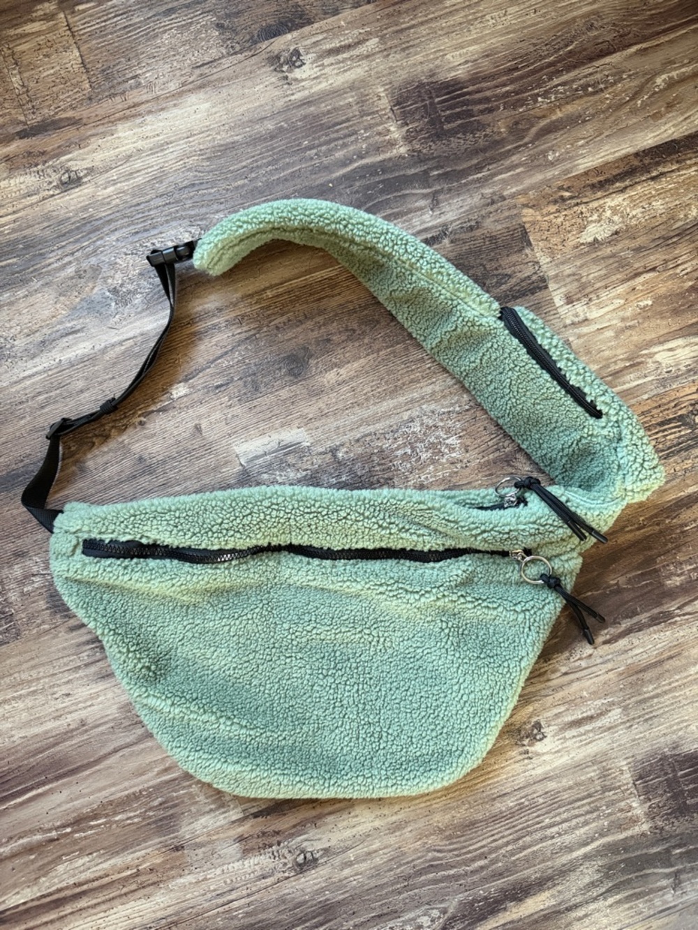 Free People Movement Overachiever Sherpa Sling Bag Green